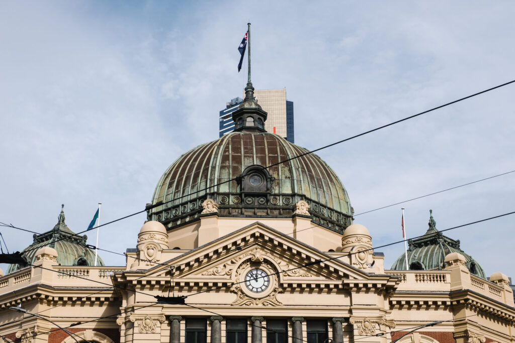Classic train station melbourne — Austrália