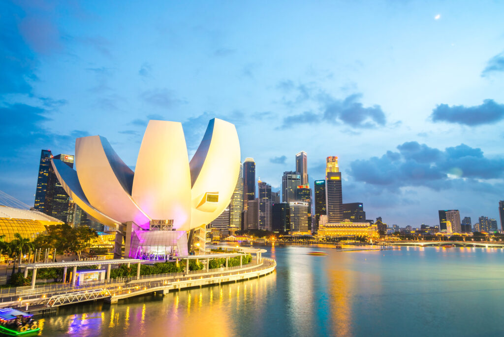 Singapore july 19 2015 view marina bay marina bay is one most famous tourist attraction singapore — Singapura